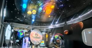 Planet Family Interactive Exhibit, Solar System Installation for Hainan Science Museum, Custom Interactive Science Exhibits by Zoomking