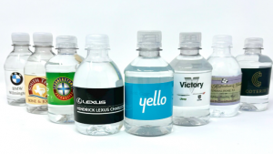 custom labeled bottled water__