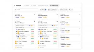 CLUE Magnet Board for dispatch and project management.