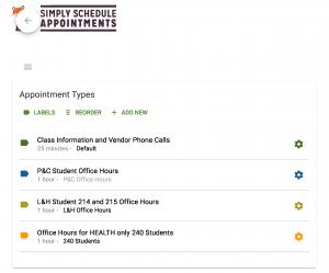 EZ to schedule Office Hours