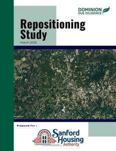 DG3's Repositioning Study for the Sanford Housing Authority Cover Page