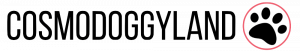 Logo for Cosmodoggyland, a dog media and pet marketing platform that includes a trilingual dog magazine (English, French, Spanish), an online academy with practical courses, a business directory, and an international community that fosters collaboration a