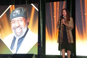 Entertainment Icon Ben Vereen received the Lifetime Achievement Award. His daughter Kabara Vereen, delivered heartfelt remarks as she accepted on his behalf. Photo: Steven Williams