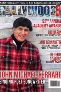 Six page article on John Michael Ferrari and cover of Hollywood Weekly Magazine