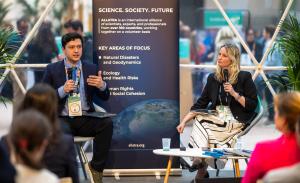 Workshop speakers Gabriela Szalayova, MD (ALLATRA IPM), and Alexander Masny, MSc (ALLATRA GRC), during the presentation