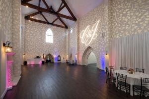 Customize Gobo Lighting for this wedding.