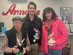 Family at Build a Bunny Event