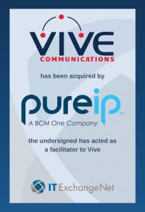 Vive Communications acquired by Pure IP, a BCM Company