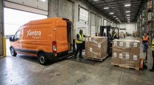 Xentra Courier in New Jersey delivering freight to warehouse in north Jersey
