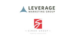 Leverage Marketing Group and The Simon Group Stacked Logos