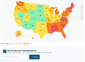 Gutter Cleaning Frequency By State