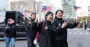 WRO Future Innovators team SKYLUX from Malaysia arrives in Seoul, South Korea.