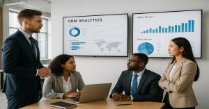 SalezForge CRM dashboard with sales analytics