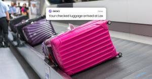 Know the second your bag reaches the airport carousel.