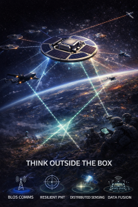 Disk shape satellite orbiting earth