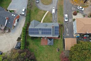 Drone image of an installation that was completed by the SUNation team!