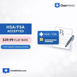 ChatWithDr.com telehealth platform $39.99 online doctor visits board-certified physicians all 50 states