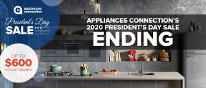 Appliances Connection 2020 President's Day Sale Ending: Banner