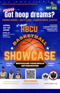 Image of promotional asset for NCRFMen's HBCU Basketball Showcase