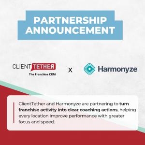 ClientTether and Harmonyze Partnership Announcement Graphic