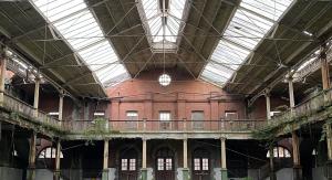 Iveagh market roof from inside before repairs began.