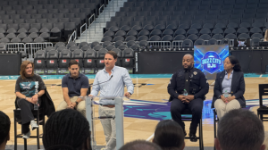 Carson Pitts speaking at Recovery Day