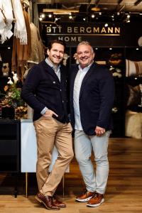 Shown in their High Point showroom, Texas-based Kyle Barrett and Florida-based Dwayne Bergmann have channeled their distinct creative styles to form a unified vision, designed in harmony.