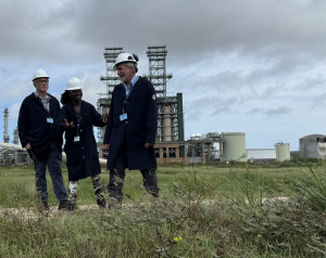 Wind Harvest Leadership surveying St Croix project site