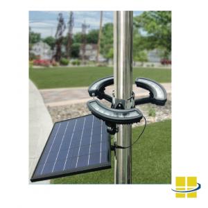 APOL 18-watt LED Solar Flagpole Light (Installation Angle 1)