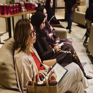 Women participating in a healthcare and wellness session, focusing on hormonal health, telemedicine support, and personalized care in the Middle East.