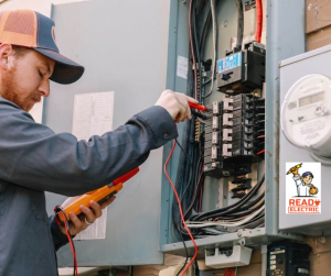 Ready Electric technician performing an emergency electrical repair in Glendale, CA 91206.