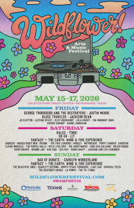 Wildflower! Arts & Music Festival 2026 Poster with Sponsors