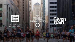GivenGain and Chicago Event Management partnership announcement for the Bank of America Chicago Marathon and Chicago Distance Series