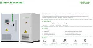 125kW x 261kWh All in one liquid-cooled energy storage