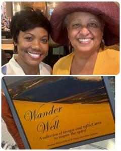 Stacy Hawkins Adams and Daphne Maxwell Reid with Wander Well, their keepsake chapbook
