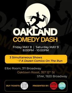 2026 Oakland Comedy Dash Poster