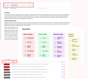 At Terapage, AI-Powered Insight Tools deliver real-time analysis, structured taxonomies, and thematic snapshots with excerpts — turning every AI-moderated conversation into insight ready for immediate decisions