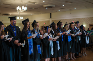 Galen College of Nursing graduates attend commencement ceremony.