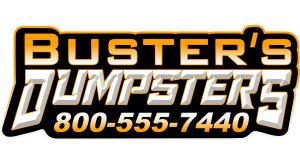 uster's Dumpsters logo with phone number 800-555-7440 dumpster rental company in Jackson Michigan