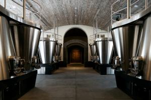 rudd estate workshop with tanks and winemaking
