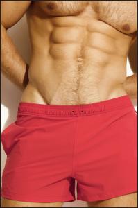 Charlie by Matthew Zink Red Summer Short Swimwear