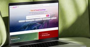 Walvee AI travel planning platform on MacBook showing organized trip with interactive map