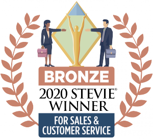 Stevie bronze level award logo for sales & customer service