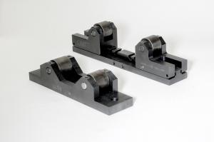 it is two adjustable roll cradles for roll marking showing the different positions they can be in