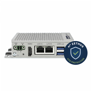 ei3 Zethus certification badge on the Advantech UNO for a secure CPS Protection Platform