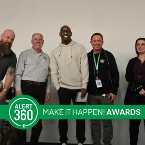 Make it Happen! Award Winner Receiving His Award