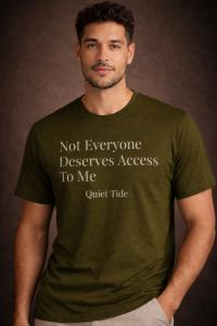 Quiet Tide minimalist streetwear shirt from Protected Energy collection worn by male model