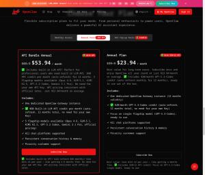 Open-Claw.org pricing page showing managed hosting plans for OpenClaw