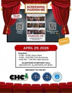 Behind every pardon is a person ready for a fresh start. “Pardon Me,” premiering April 29 in Allentown, Pa., spotlights efforts to expand access to pardons and why it matters now more than ever.