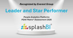 SplashBI Recognized as a Star Performer & Positioned as a Leader by Everest Group in their PEAK Matrix Report 2026